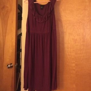 Plum red dress