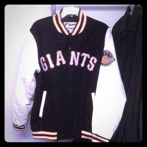 Men's majestic giants baseball varsity