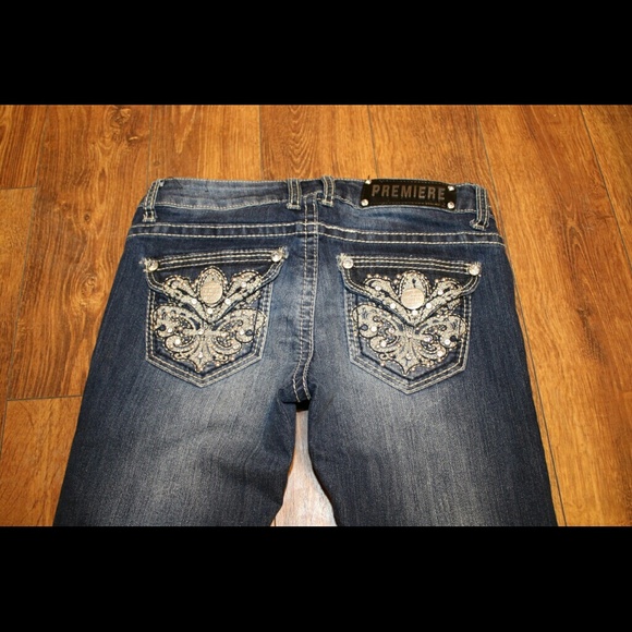 Premiere Denim Jean's Decorated Pockets