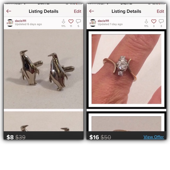 Bundle for @abundantlife777 ring/cuff links