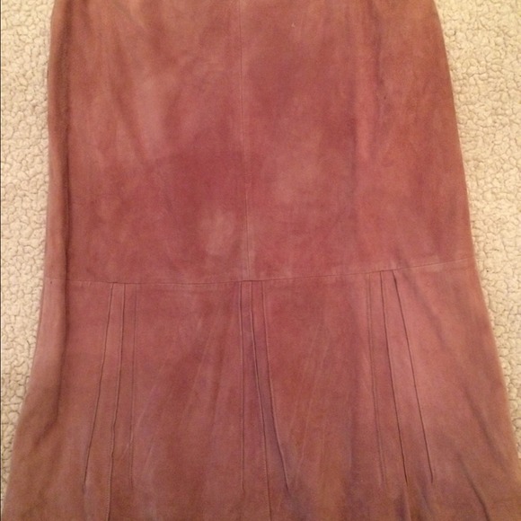 Antique pink genuine leather 3/4 shirt