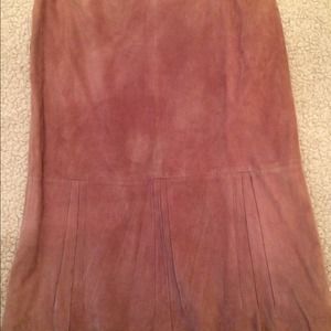 Antique pink genuine leather 3/4 shirt