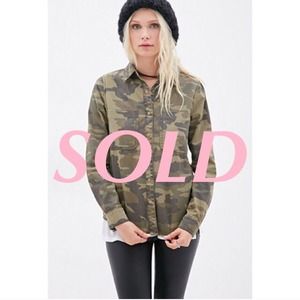 SOLD Camo Army Green jacket (brand new)