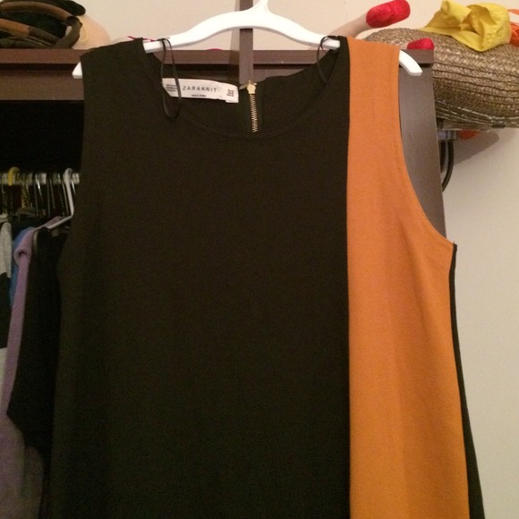 **sold**Zara black and gold dress - Picture 2 of 2