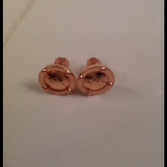 Rose gold MK inspired earrings