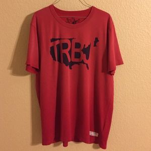True Religion Design Tee in Red