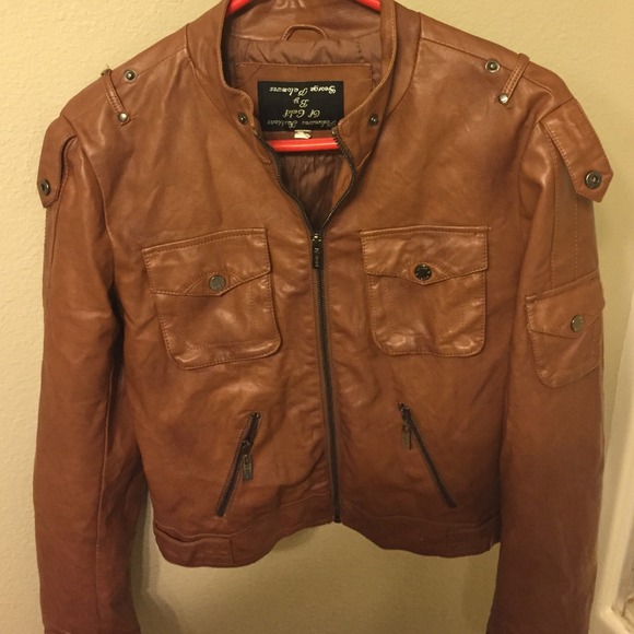 🚨🚨 SALE✨Brown biker style jacket