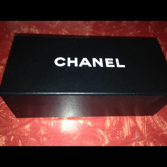 Authentic Chanel sunglasses box with booklet