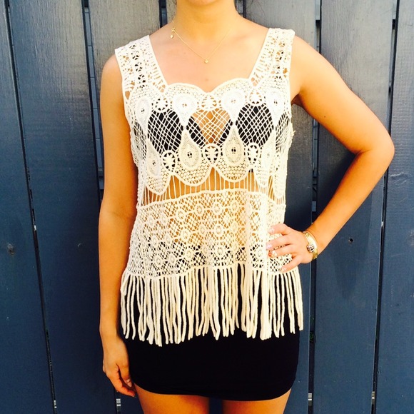 Crochet beach top