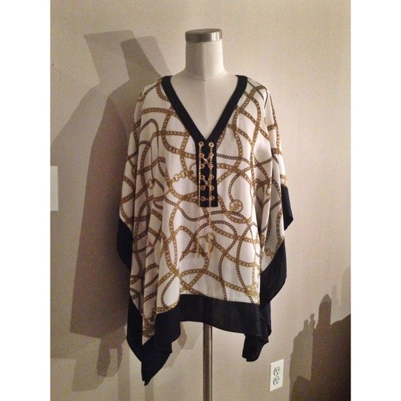 MICHAEL KORS silk scarf top