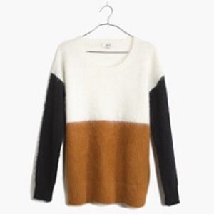 Brand-new Madewell brushed pullover in Colorblock