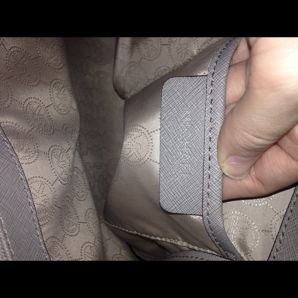 Michael Kors Medium Grey Leather Tote - Picture 3 of 4