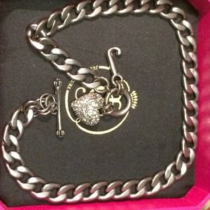 AUTHENTIC JUICY COUTURE PaveBanner StarterNecklace