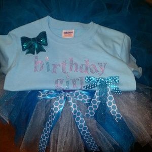 Tutu skirt set with matching head band..