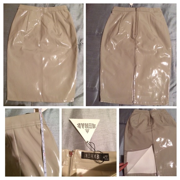 Chic light gray knee high pencil skirt - Picture 1 of 1