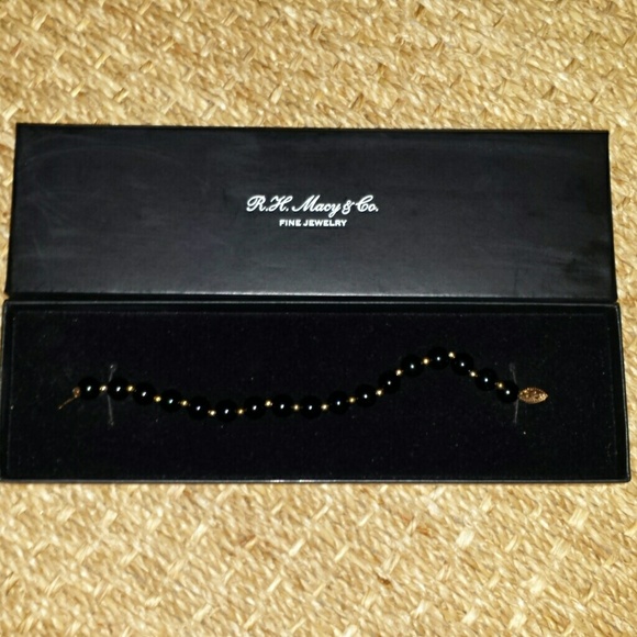 51 off R.H Macy &Co Jewelry Onyx bracelet Macy's from Christina's