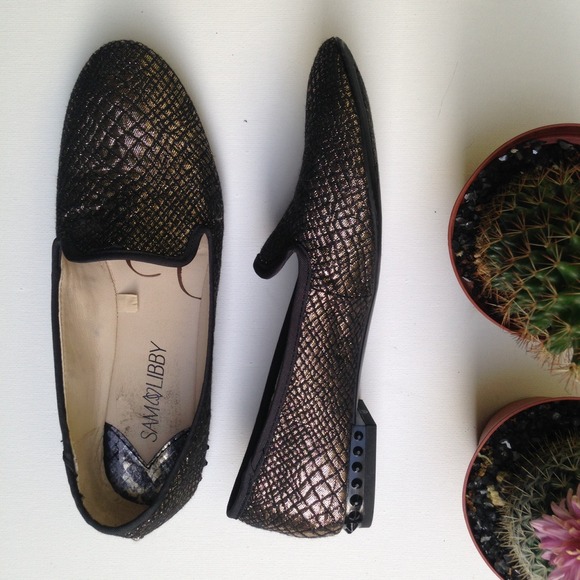 Metallic Loafer Flats - Picture 4 of 4