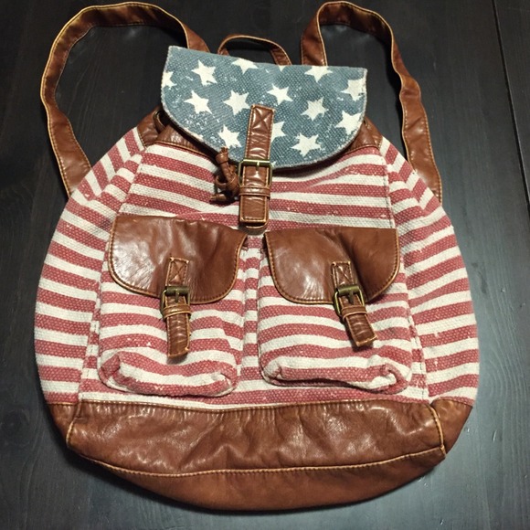 Vintage style backpack.