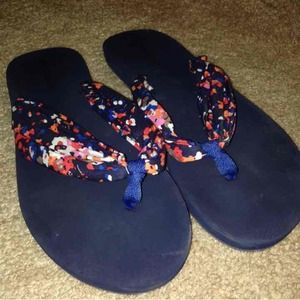 Navy blue sandals