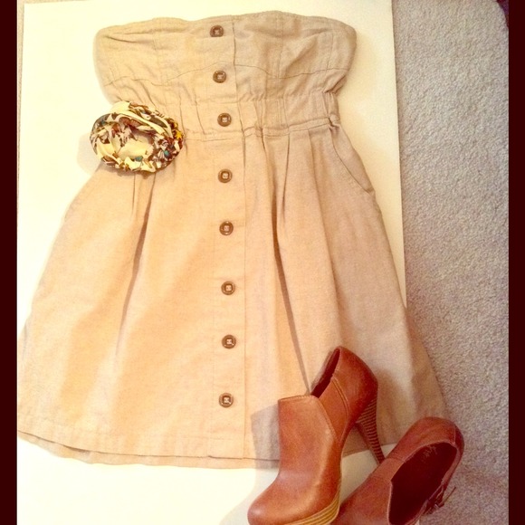 Cute baby doll tube top dress