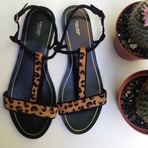 ZARA Leopard Sandals