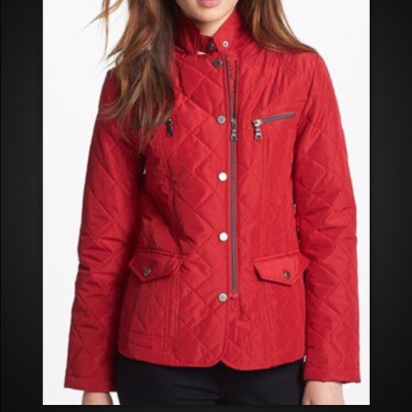 Brand New Red Quilted Jacket
