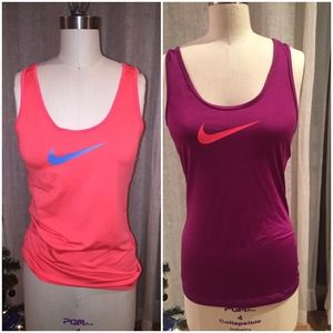 2 Nike pro tanks