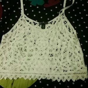 Lace crop top