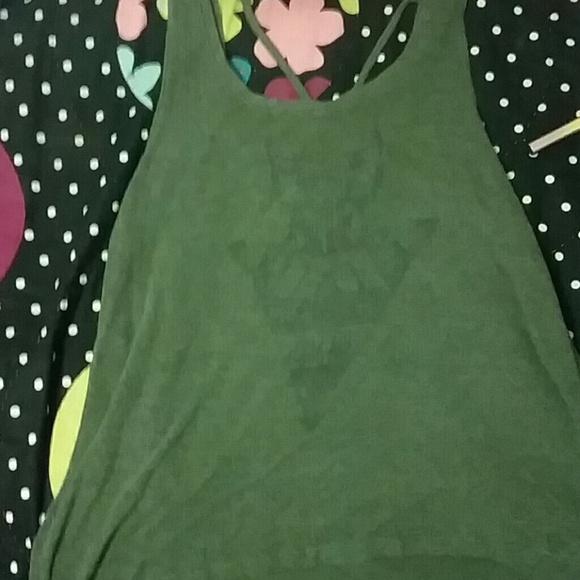Army green shirt