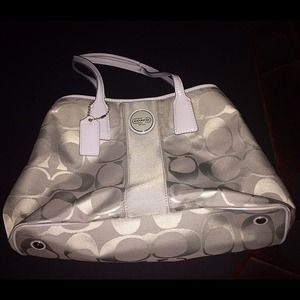 Coach Signature Stripe Carryall