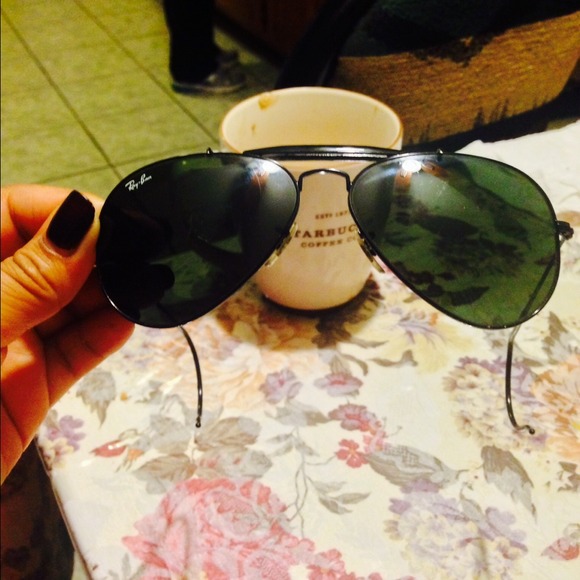 Ray ban sunglasses. Outdoorsman style