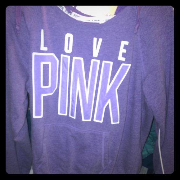 VS PURPLE LOVE PINK HOODIE