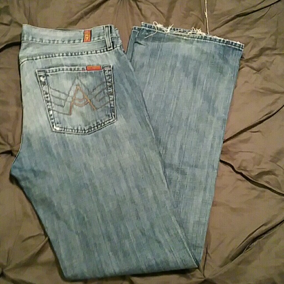 Men's 7 for all mankind "A" pocket boot cut