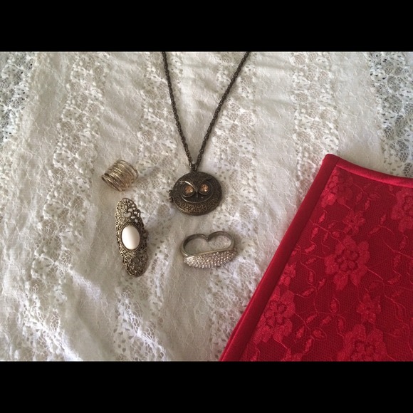 Owl pendant/locket necklace