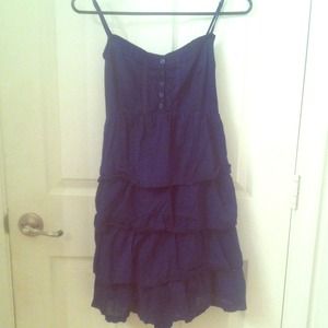 Navy blue cotton Areopostale layered dress