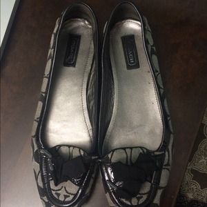 Coach black flats