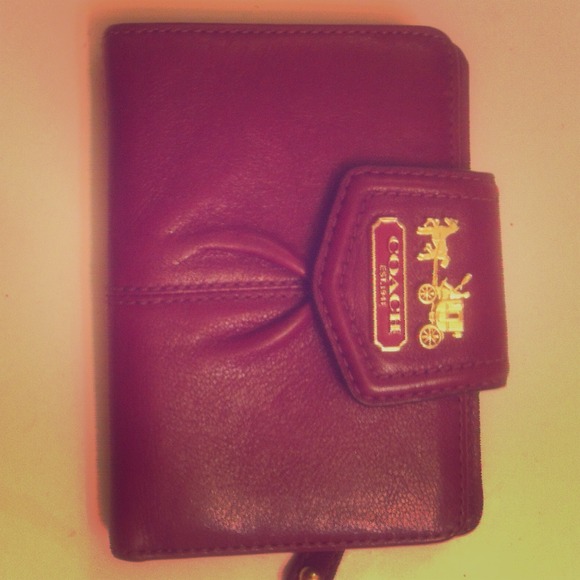 Lavender coach wallet