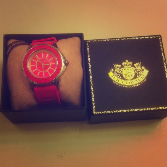 Hot pink juicy watch