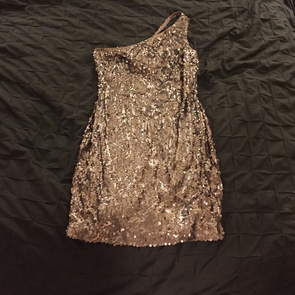 Champaign Sequined NYE Dress