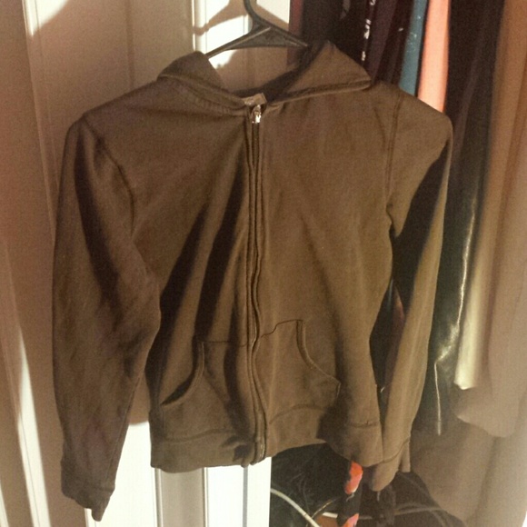 Brown zip sweater