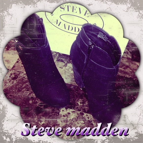 Steve Madden black strap ankle boot