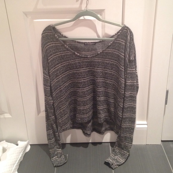 Brandy Melville Sweaters - Brandy Melville Black and White Striped Sweater