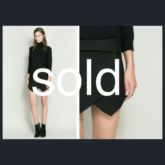 Zara Black Skort