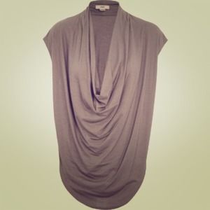 Helmut Lang Draped Jersey Top