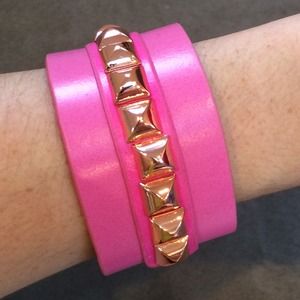 Studded Faux Leather Cuff NWOT
