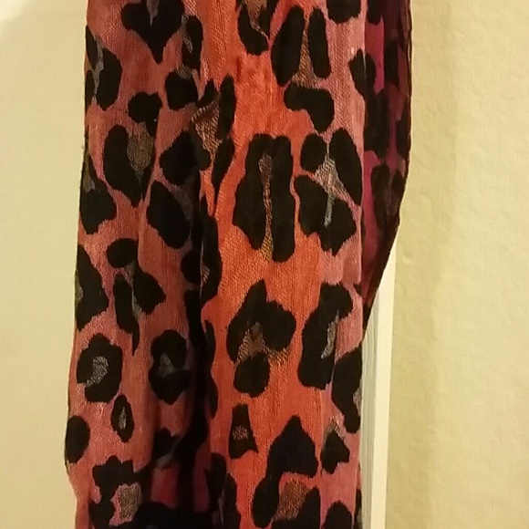 Leopard print scarf