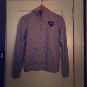 Victoria Secret Pink Half Zip Sweatshirt
