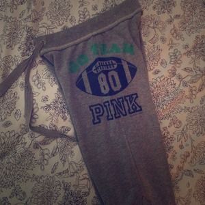 Victoria's Secret 3/4 football sweatpants