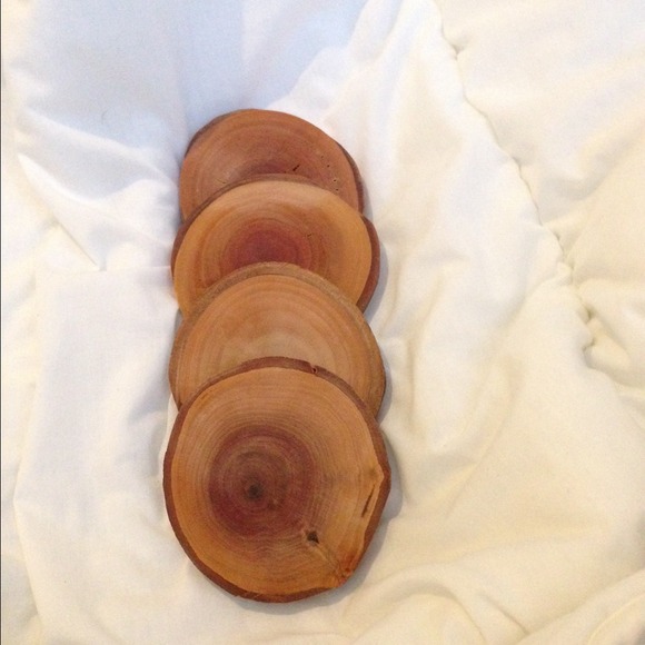 Wooden Coasters BNIP (Set of 8) ;) - Picture 2 of 3