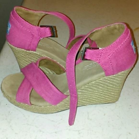 Toms Hemp Strappy Wedge